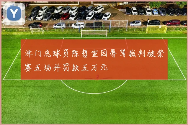 津门虎球员陈哲宣因辱骂裁判被禁赛五场并罚款五万元